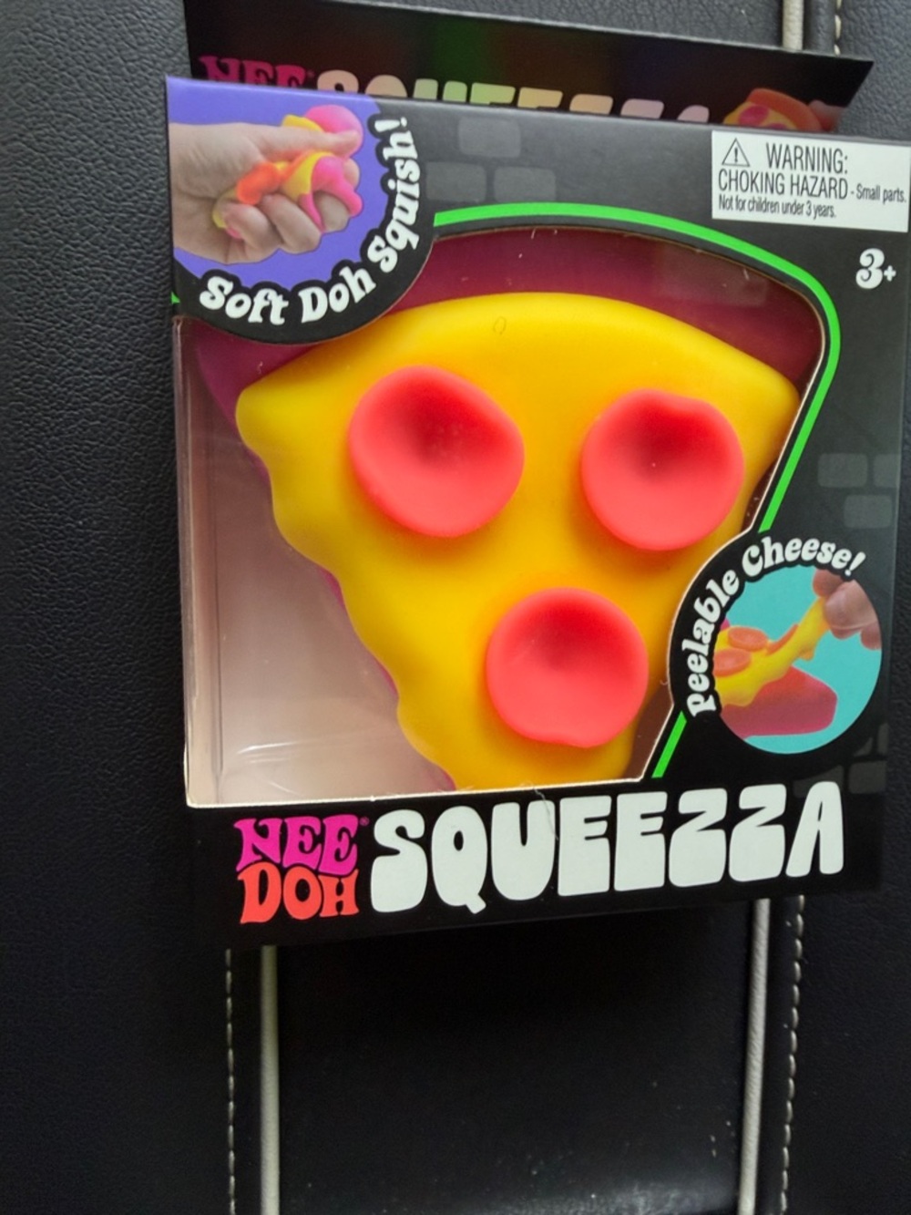 Squeeza Peelable Cheese Sensory Toy - Yellow & Pink